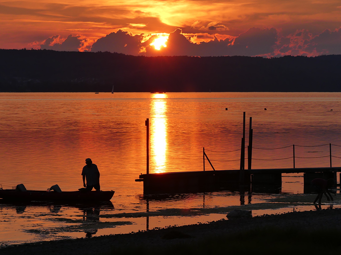 Sonnenuntergang am Bodensee