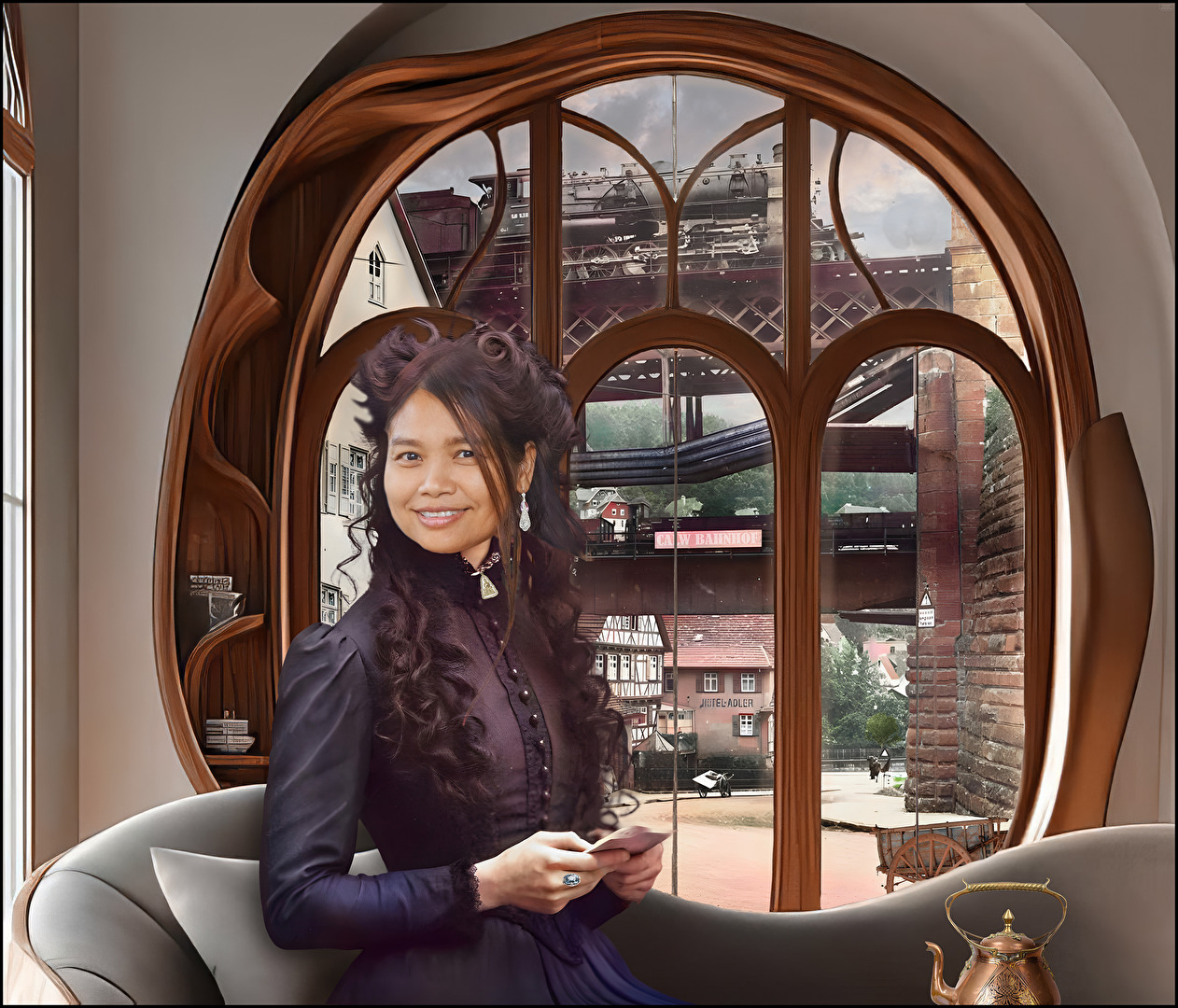 Horst Pfrommer, Calw, 1925, Altburg, Spindlershof, Photoshop