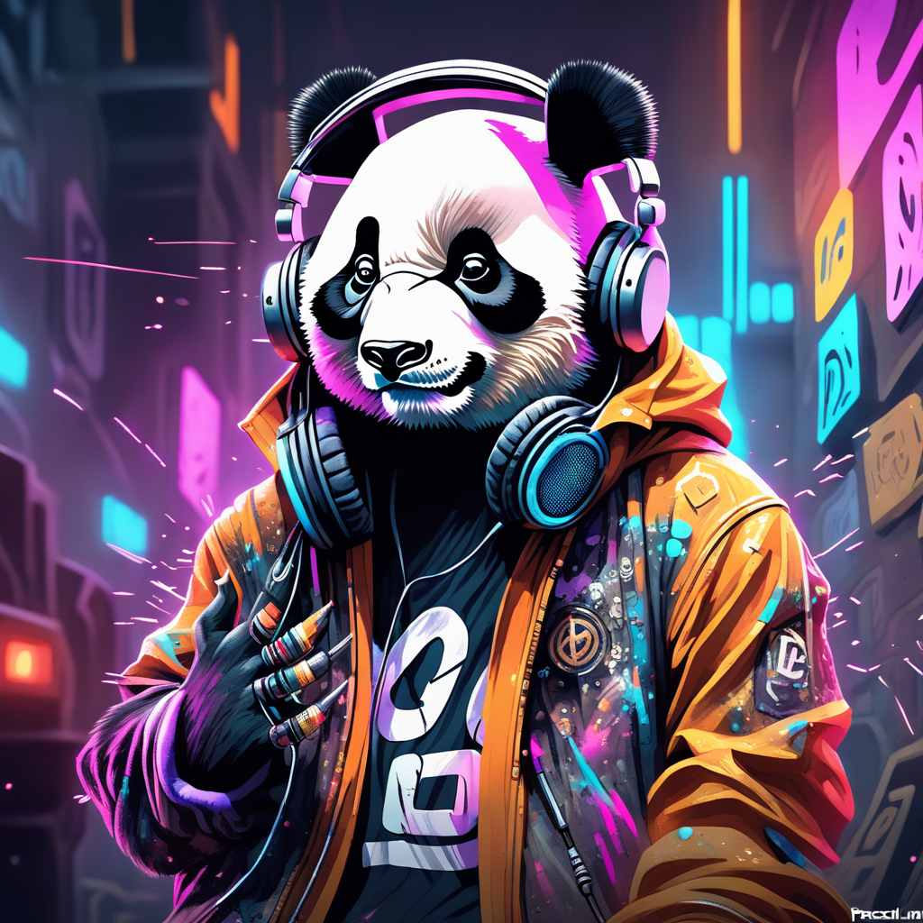 Pandabär-Rapper