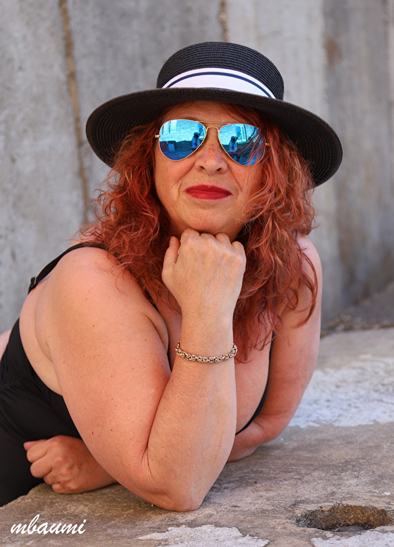 Spiegelung in der Sonnenbrille