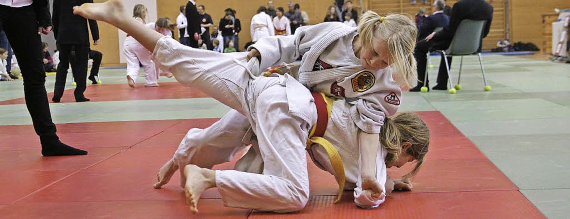 Judo,Kinder Ein älteres Foto, mitte der 90 Jahre aufgenommen, etwa 1996 oder 1997