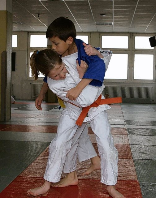 Judo,Kindertraining in Bautzen / Sachsen