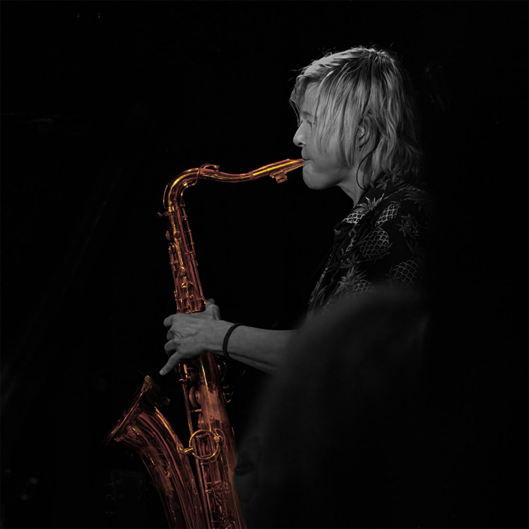 Saxophonspielerin