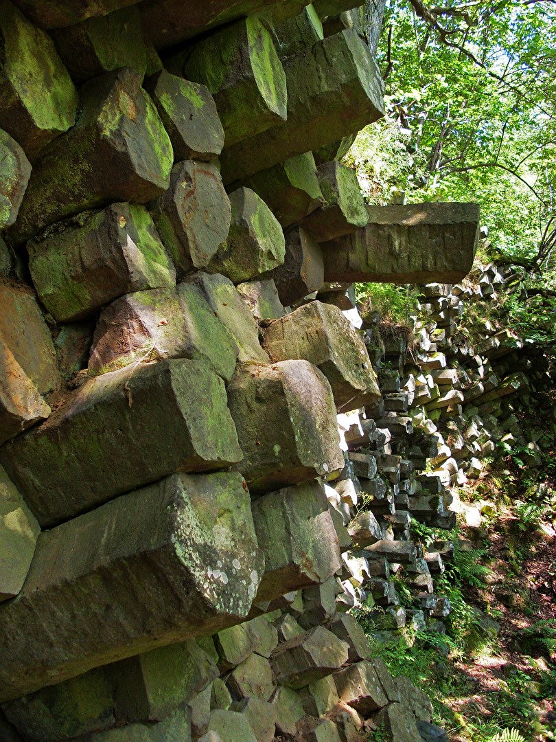 Basaltsäulen in der Rhön