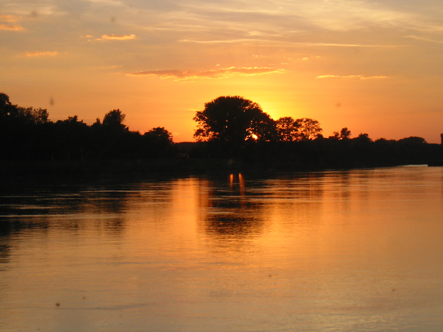 Sonnenaufgang an der Donau