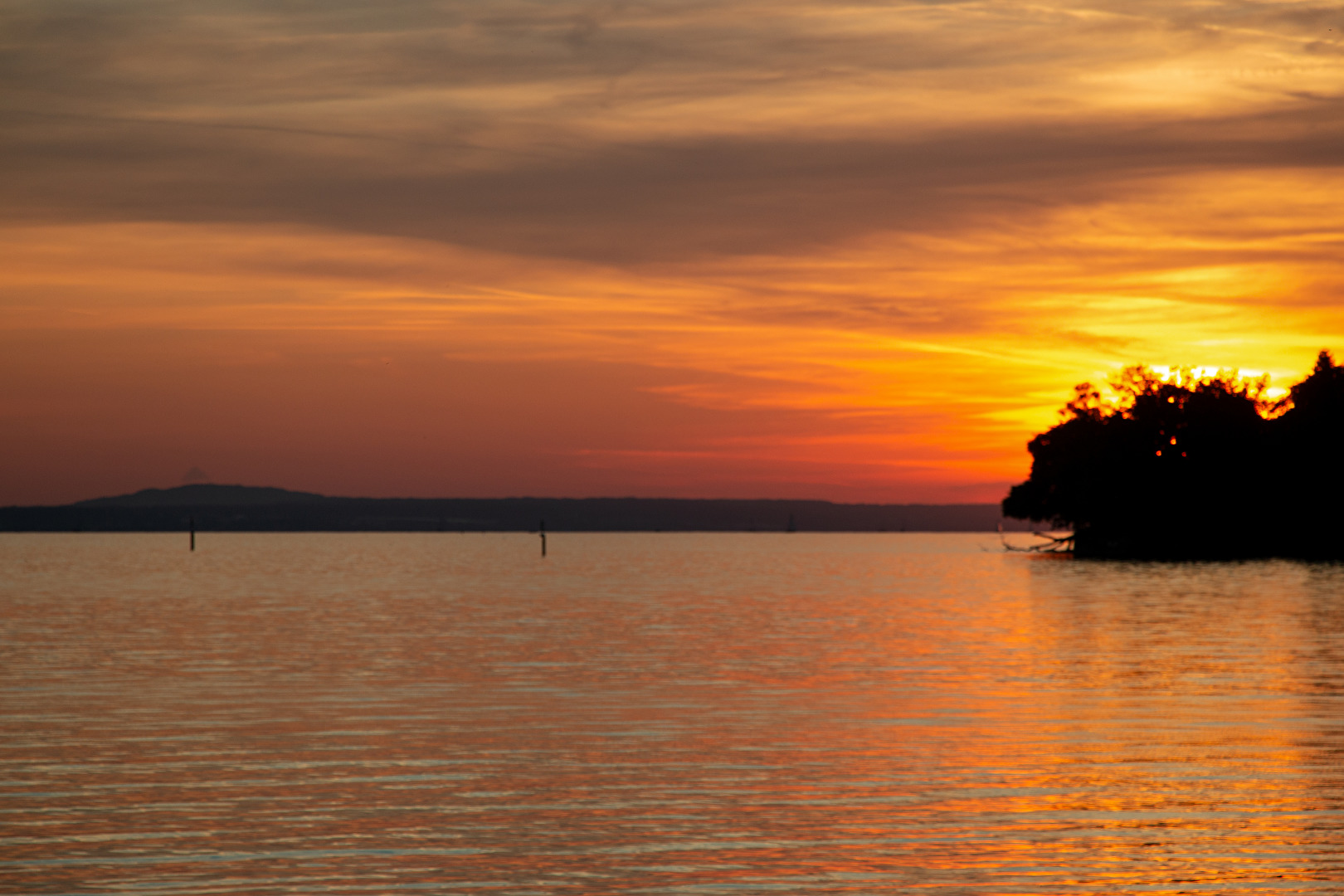 Abendrot am Bodensee