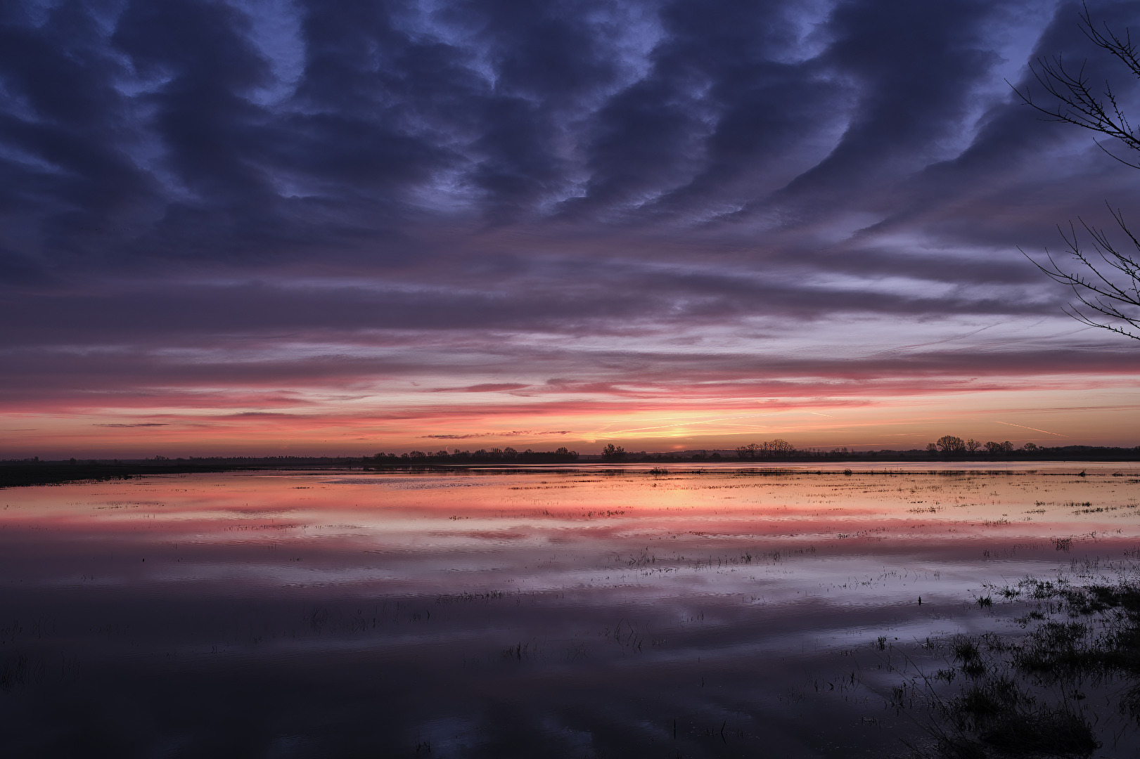 Kurz vor Sonnenaufgang