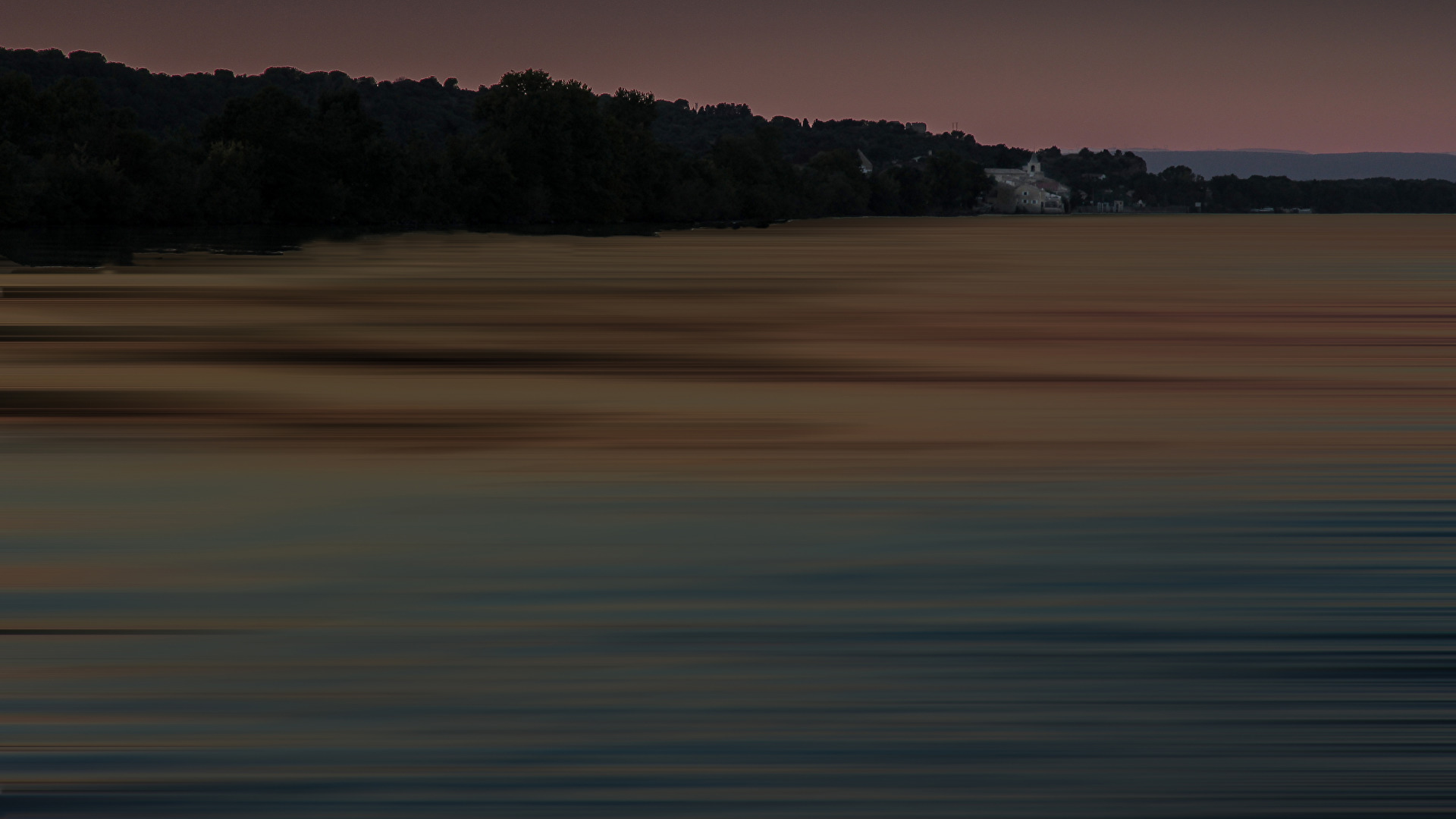 Abends auf der Rhone