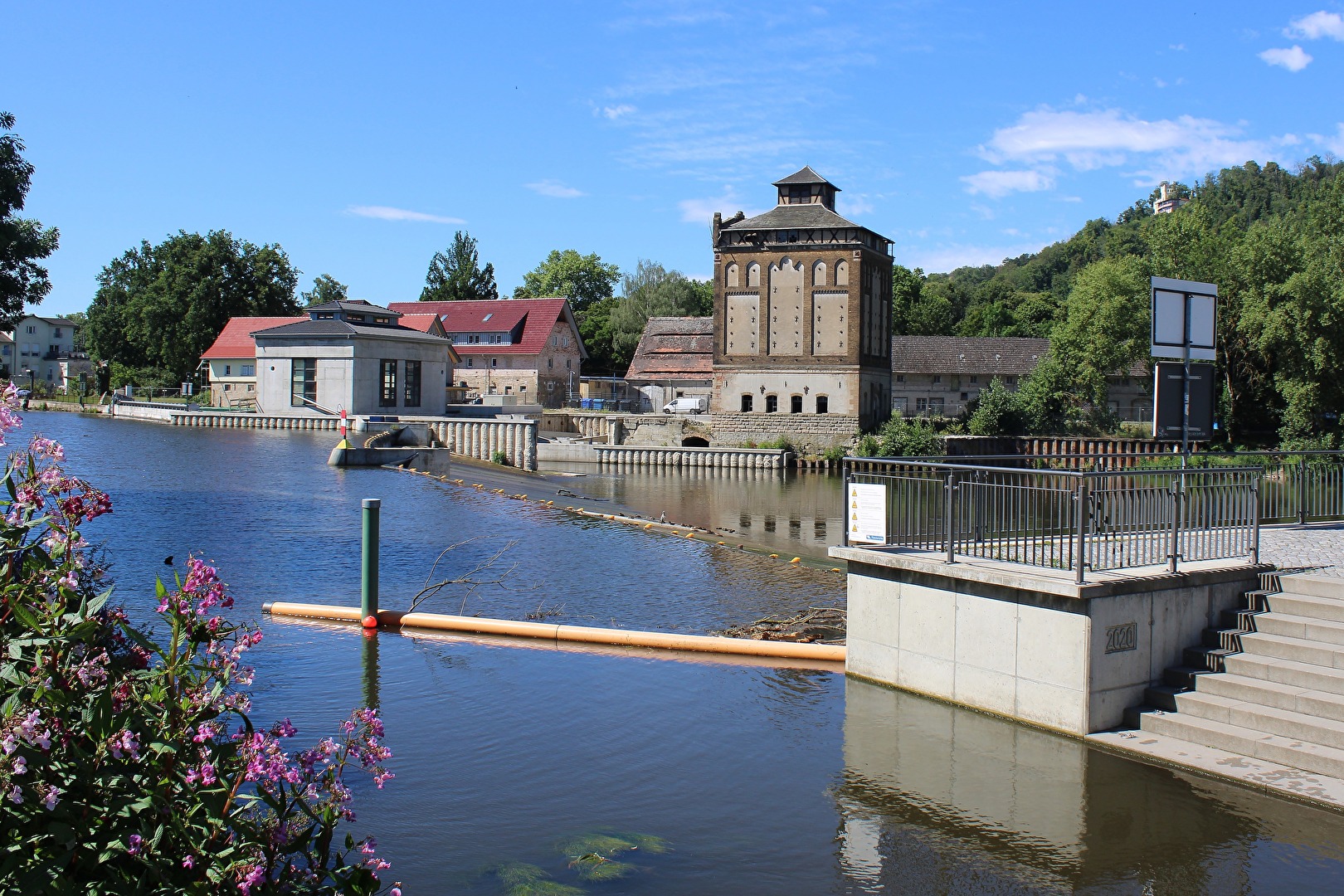 Das Saale Wehr in Bad Kösen