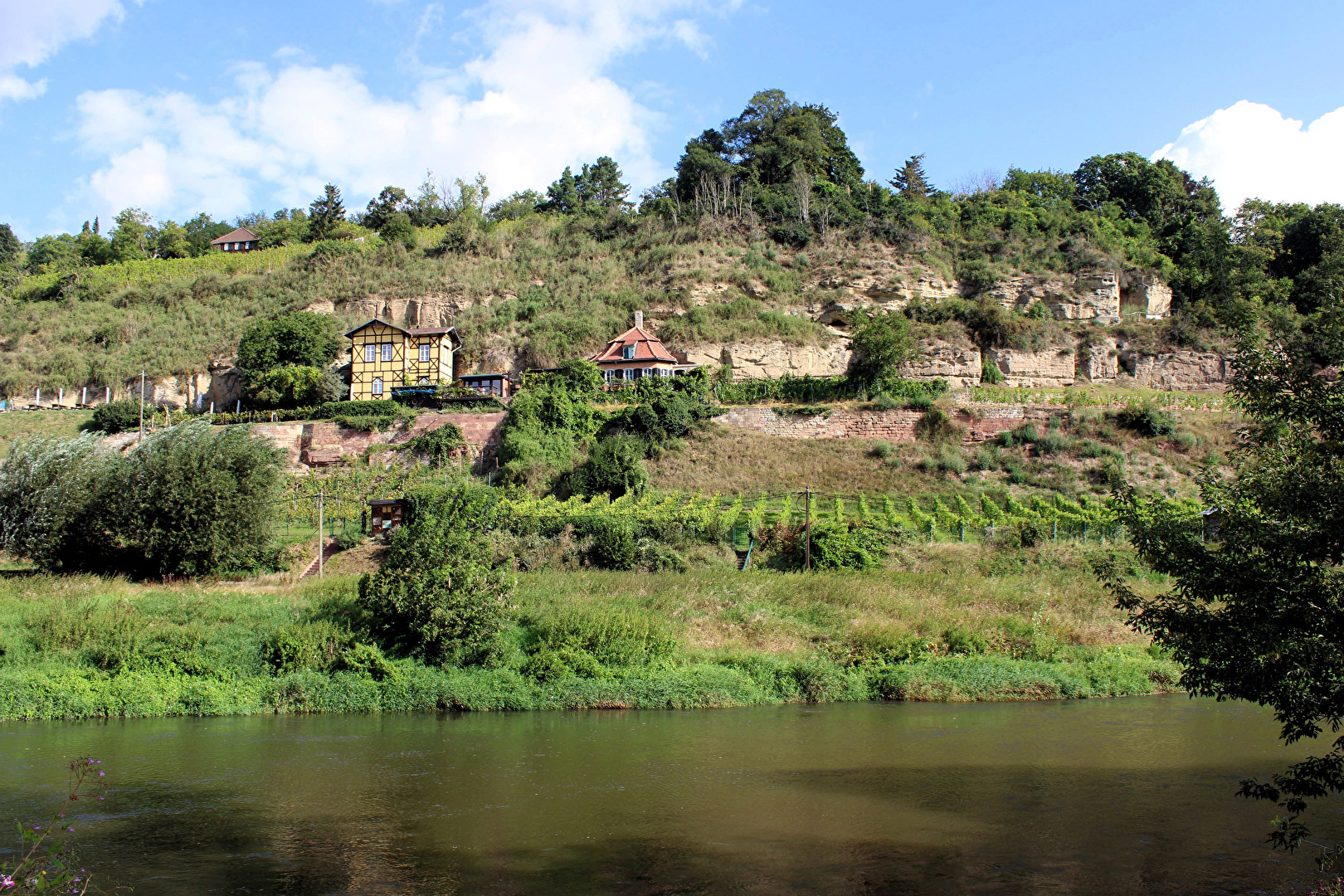 Die Saale flussabwärts