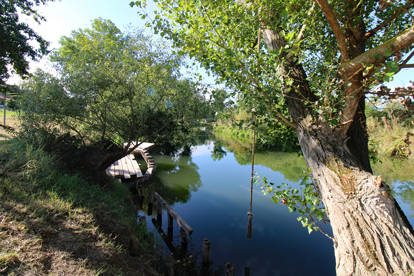 Die Unstrut bei Freyburg Ortsteil Weischütz
