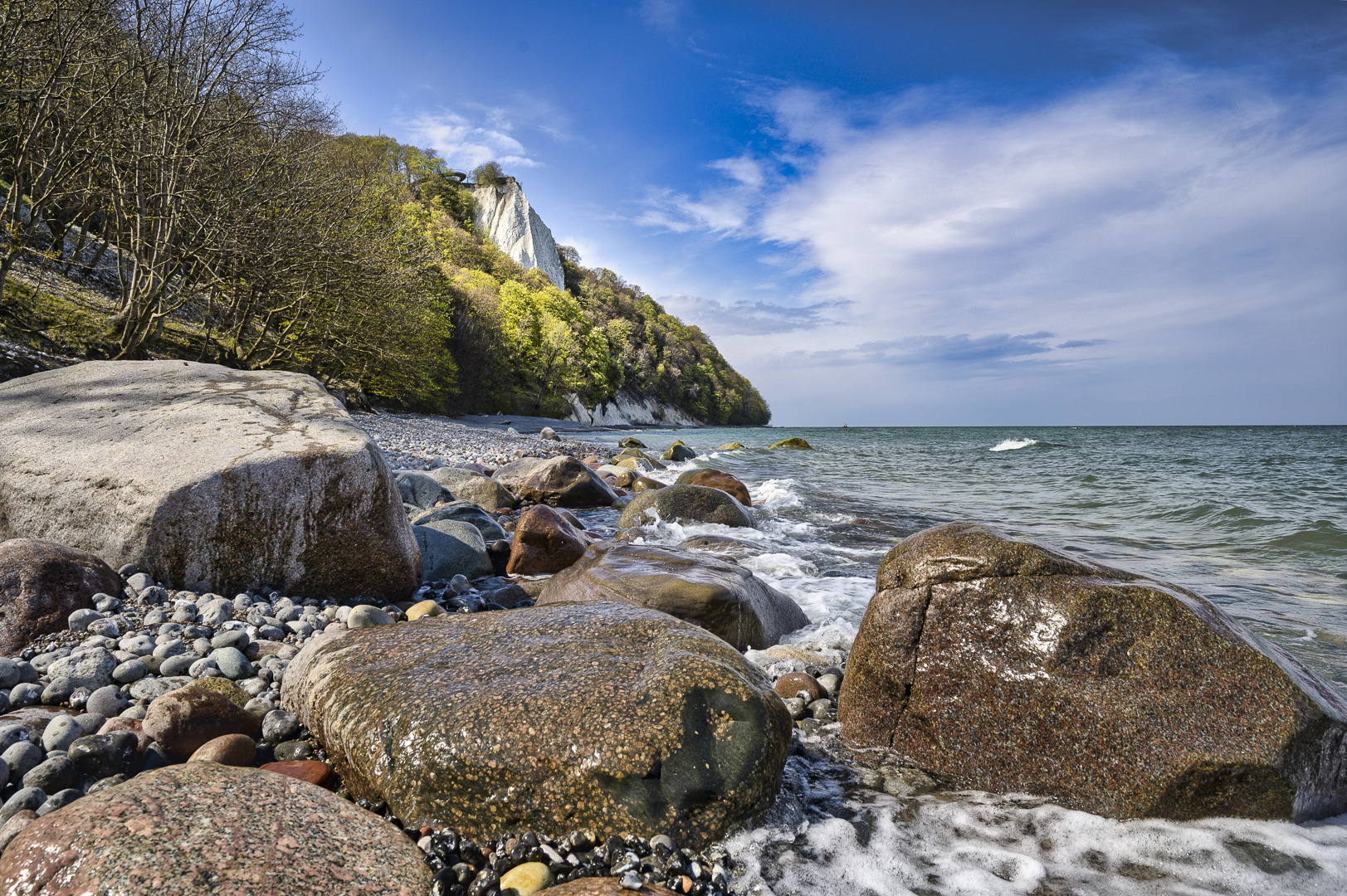 Blick auf die Stubbenkammer auf Rügen