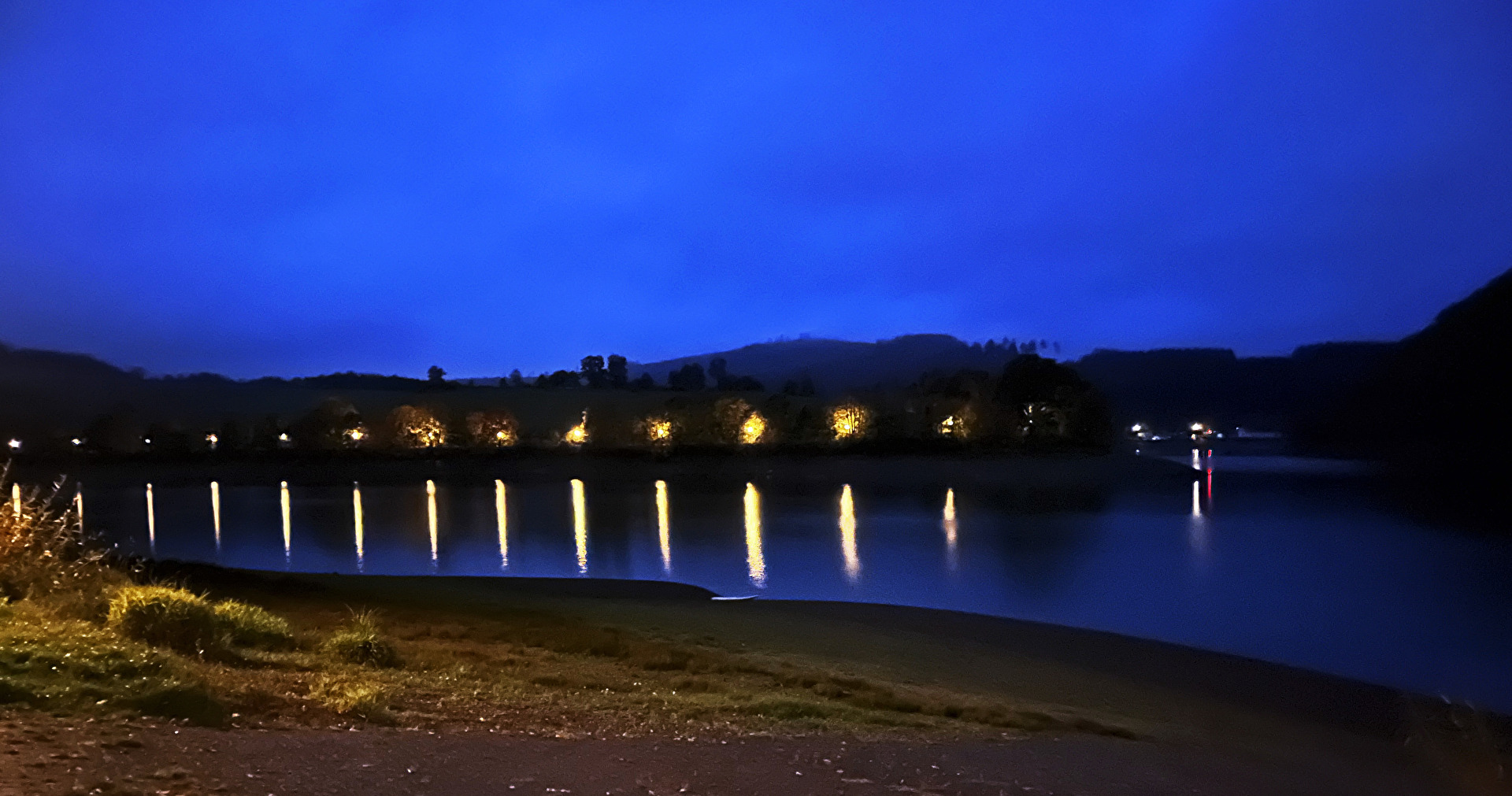Beleuchtung am Diemelsee