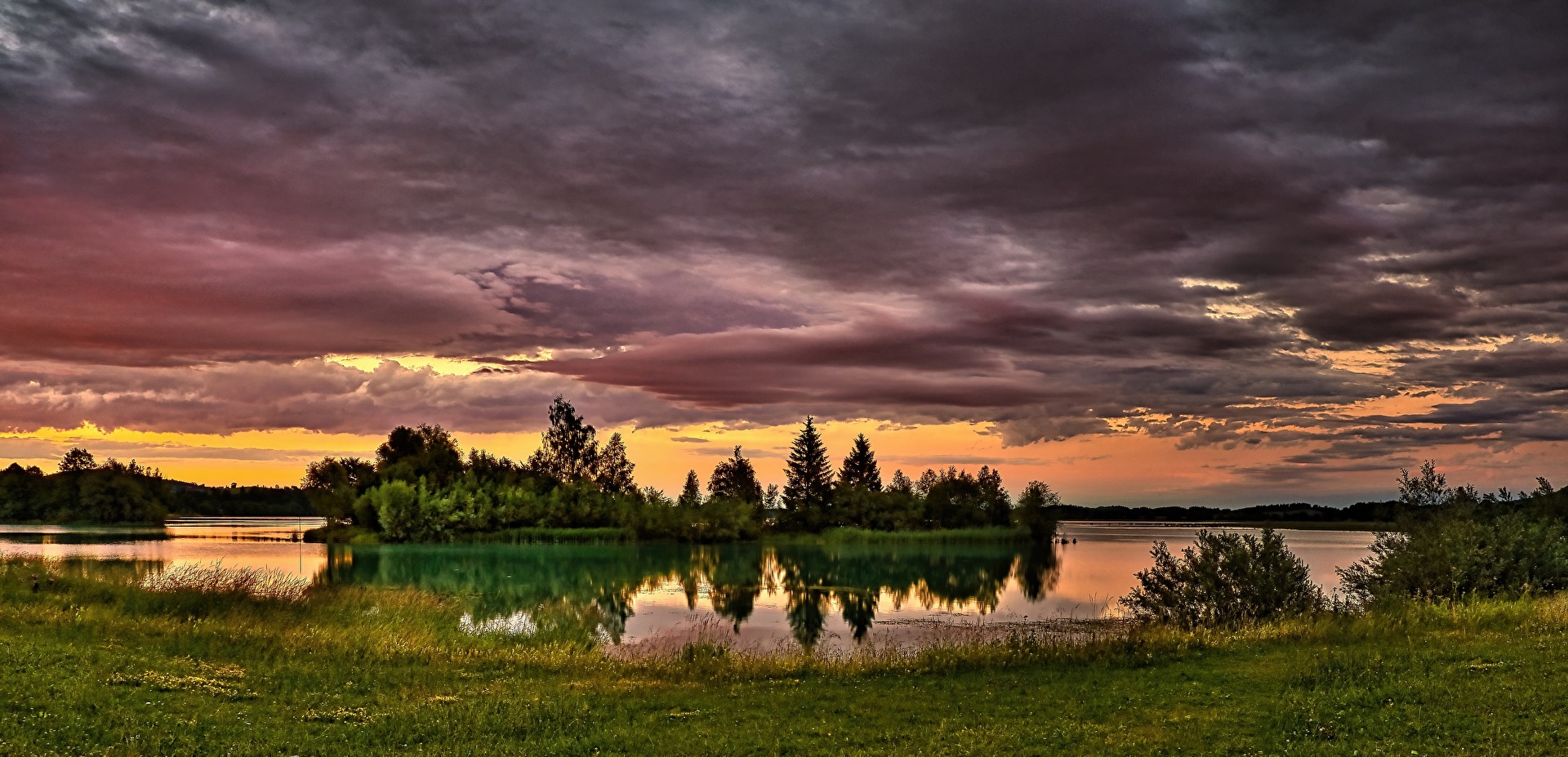 Sonnenuntergang am Forggensee