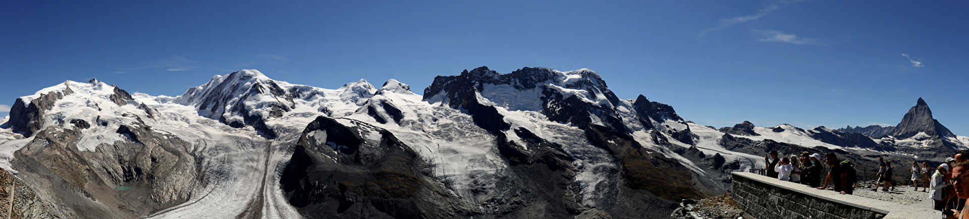 Alpenpanorama Gornergrat Richtung Süden