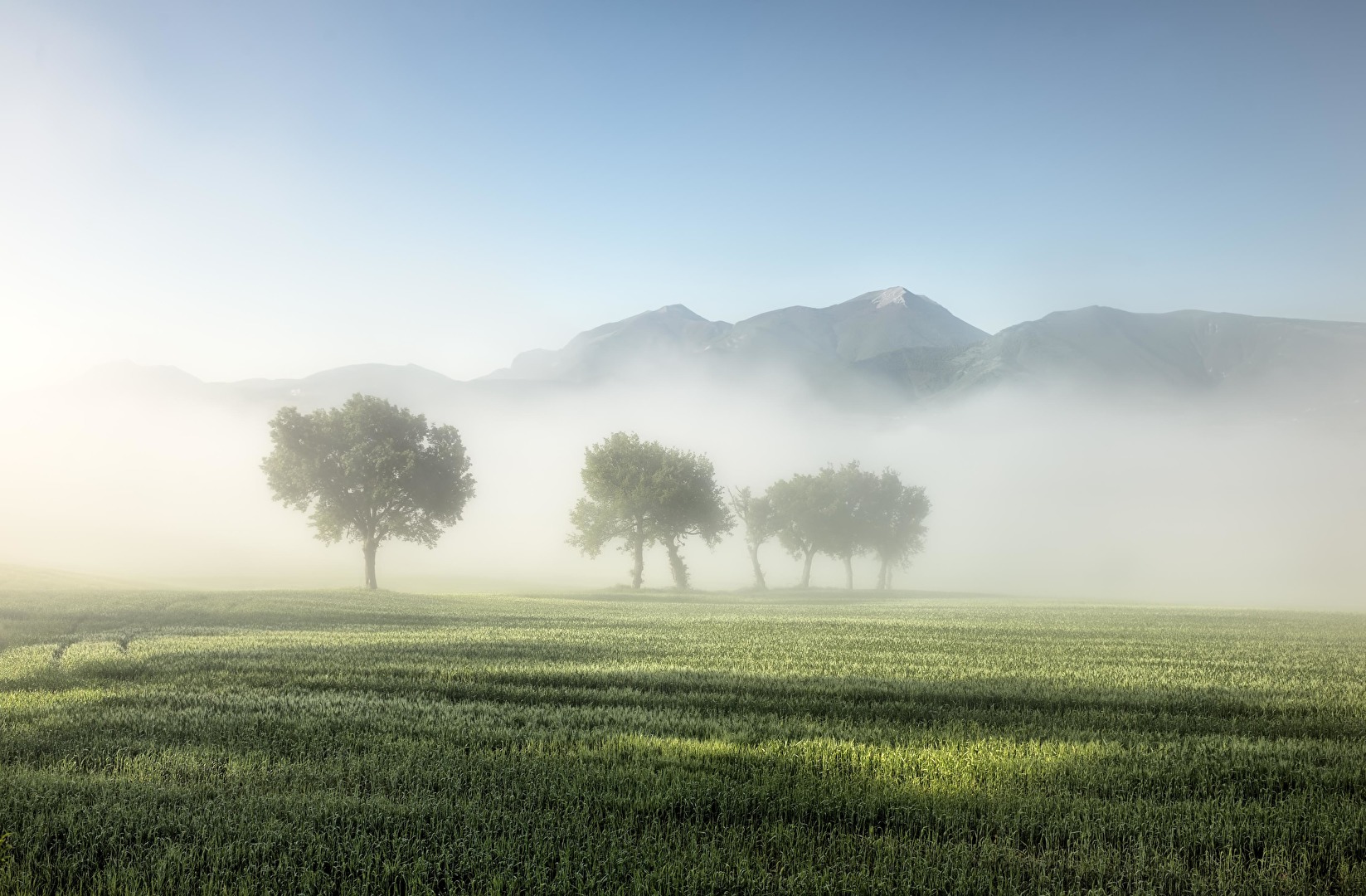 Sonnenaufgang in den italienischen Marken