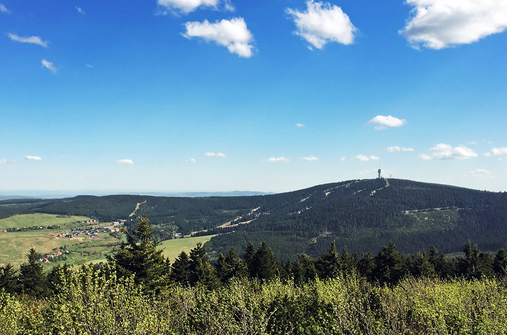 Keilberg gegenüber dem Fichtelberg