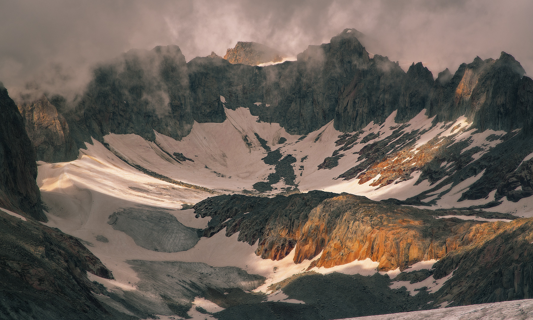 Abendlicht in den Bergen