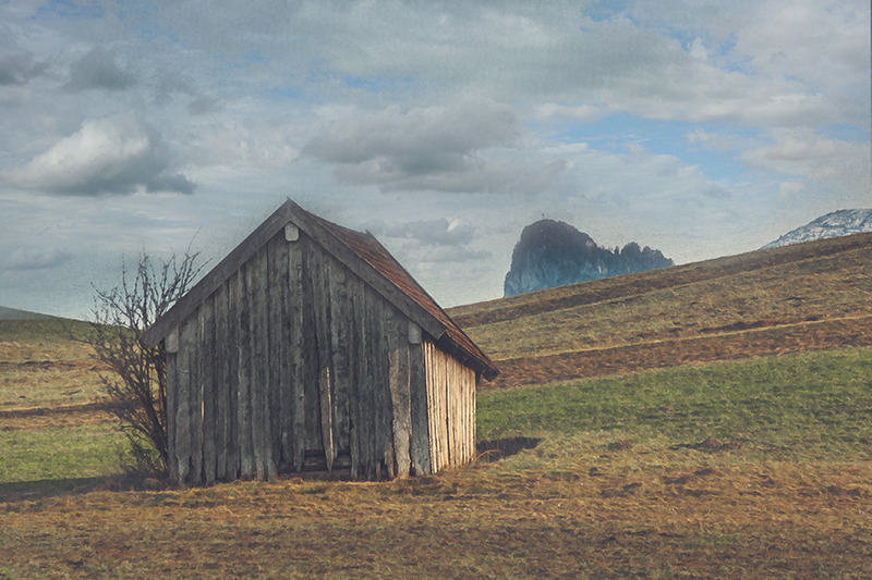 Die Hütte vorm Kofel