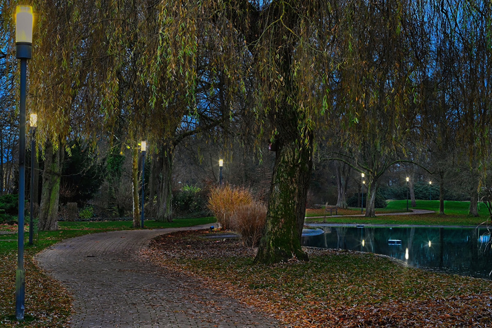 Unser Kurpark zwischen Herbst und Winter