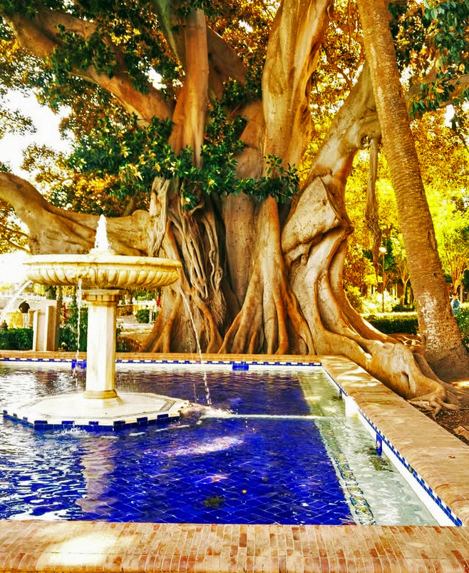 Alameda Apodaca in Cádiz, Spanien