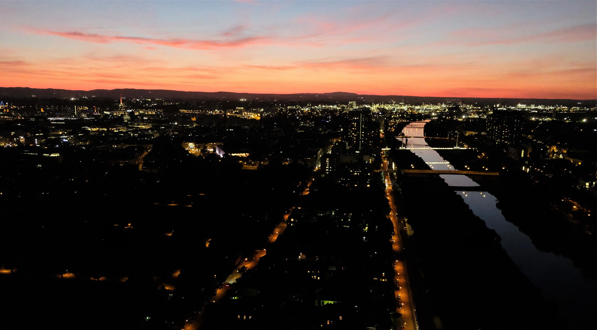 Abenddämmerung in der Kurpfalzmetropole