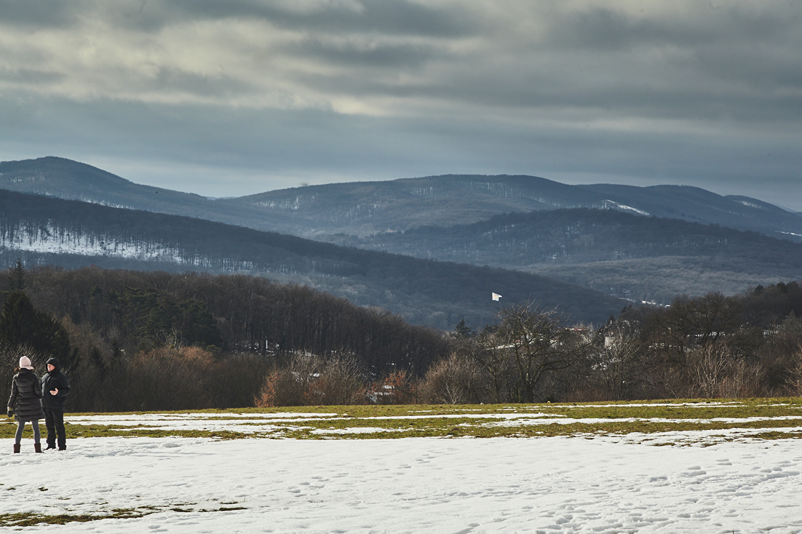 Blick von den Steinhof Gründen Richtung Wienerwald Berge