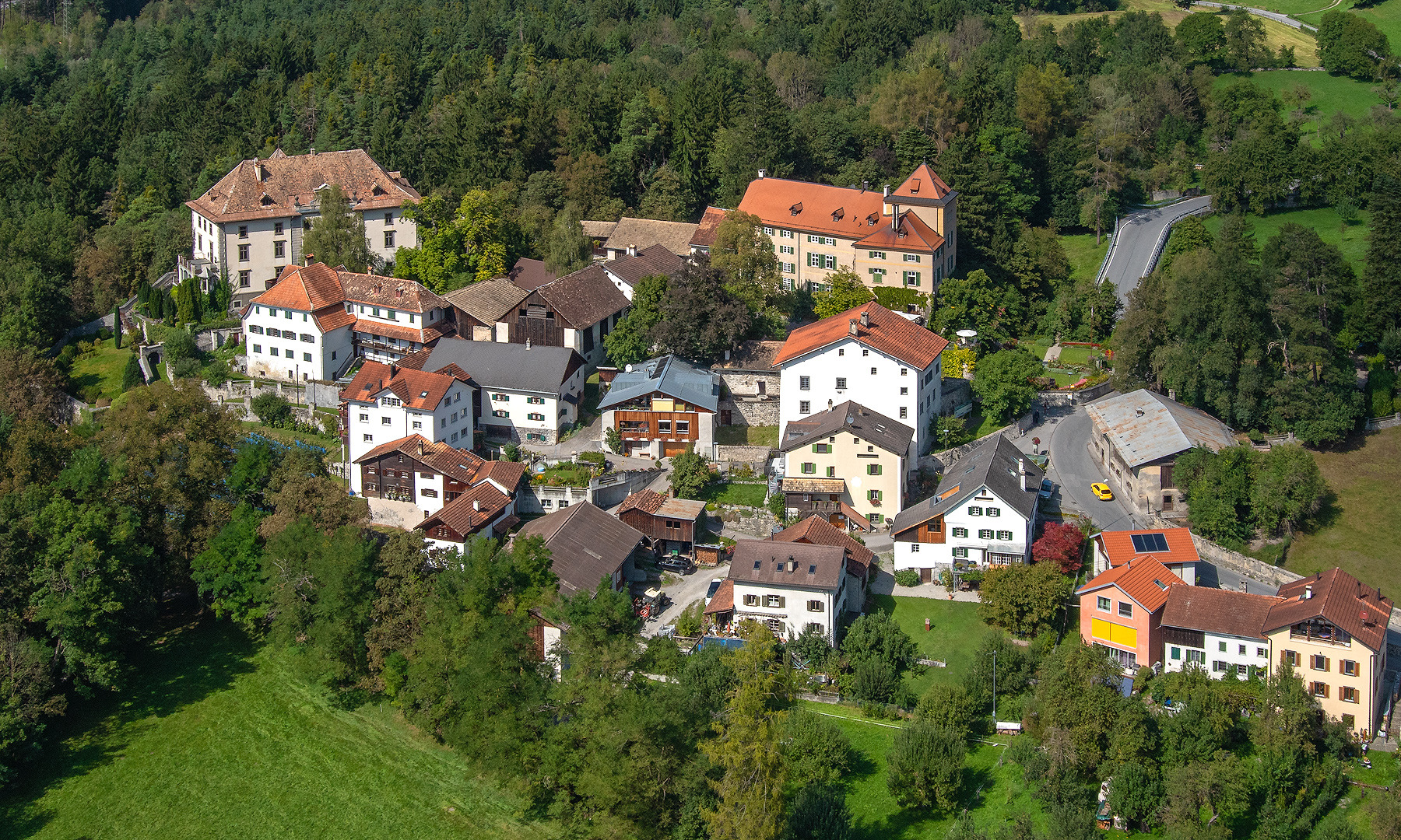 Vogelperspektive Schloss Schauenstein