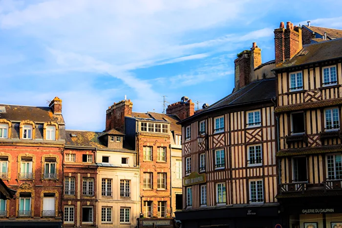 The picturesque half-timbered houses of Honfleur