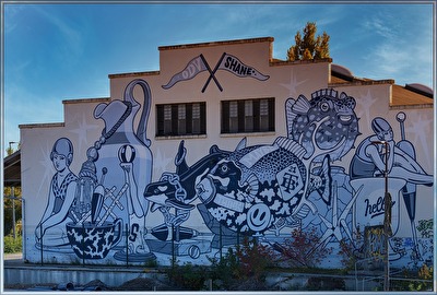 Fassade im Hafen