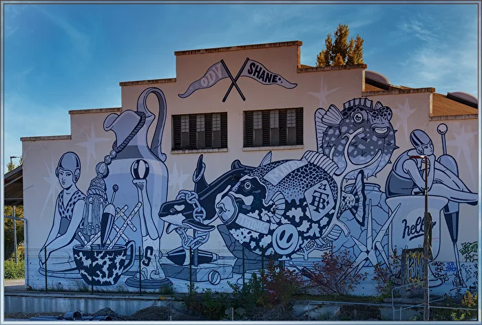 Fassade im Hafen