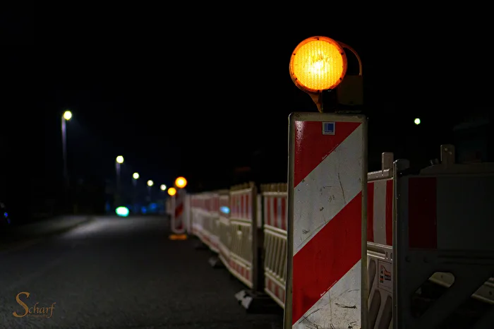 Abgesperrt bei Nacht