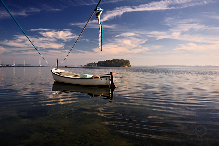 Boot vor den Ochseninseln