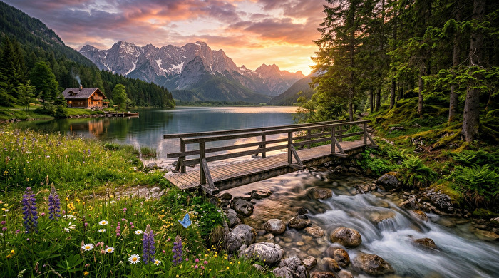 Idyll am Bergsee