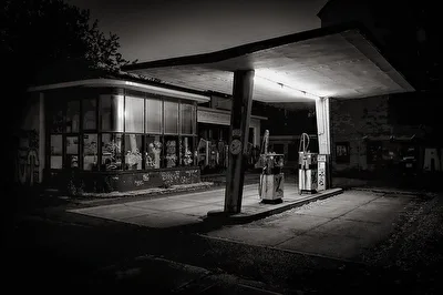 lost place Tankstelle