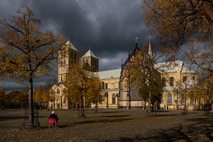 Herbstlicher Domplatz - Münster