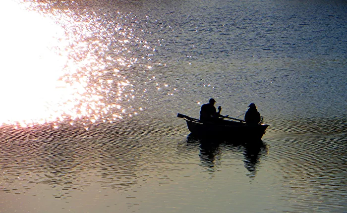 sunset fishing