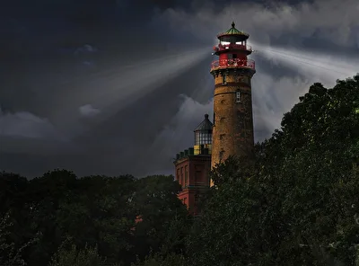 Leuchtturm am Kap Arkona auf Rügen