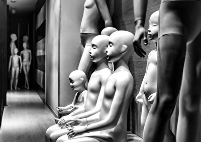 Zombies im Schaufenster