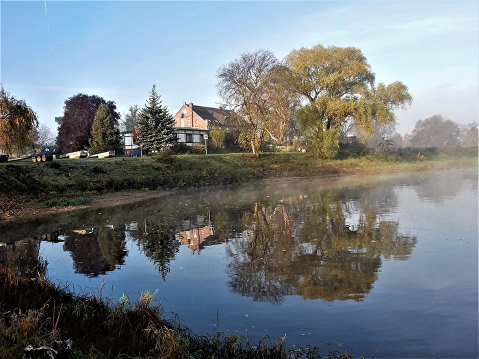 The old ferry house on the Elbe
