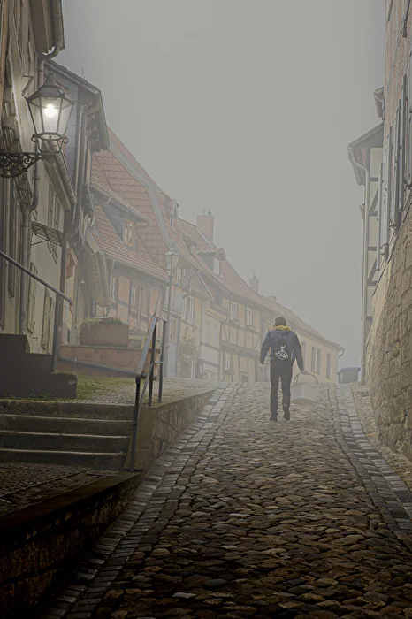 einsam im Nebel