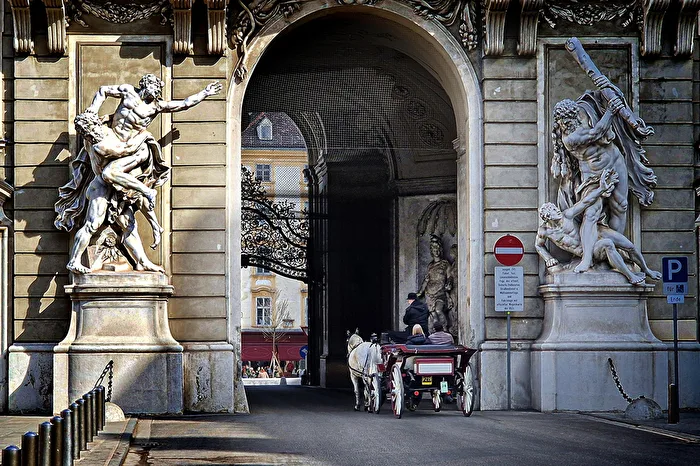 Fiaker an der Hofburg