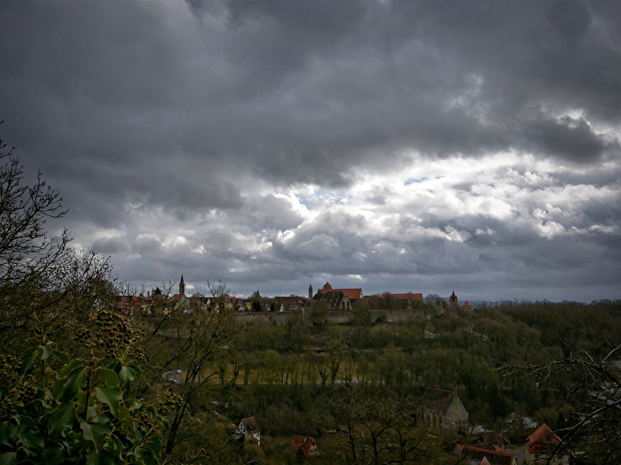 Wolken über der Stadt