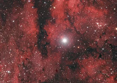 IC1318 HII Region und Stern Sadr