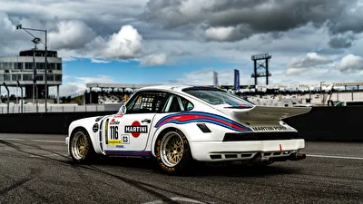 911 Rennwagen in seinem Habitat