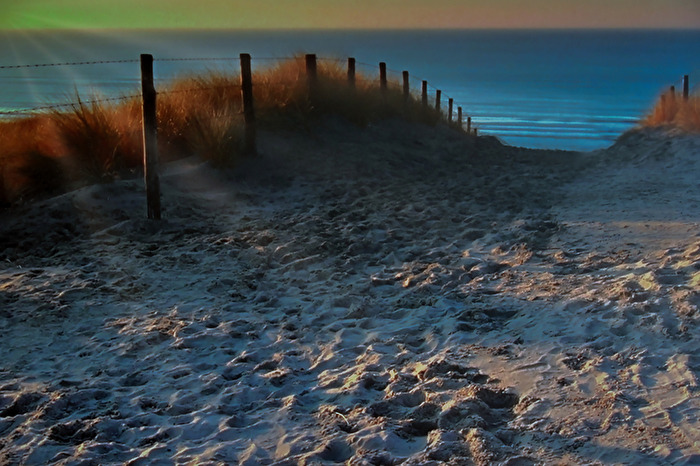 Weg zum Strand
