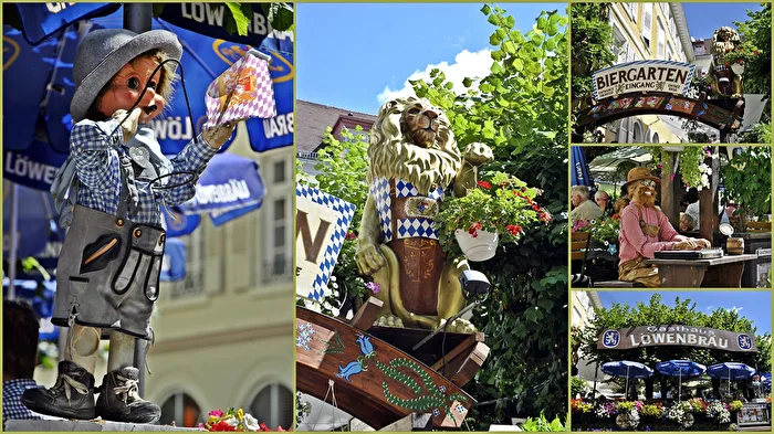 im Biergarten...