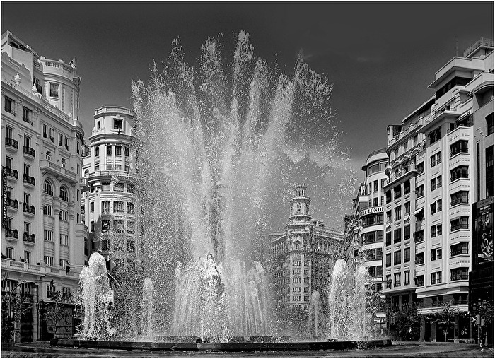 Schmucke südliche Stadt