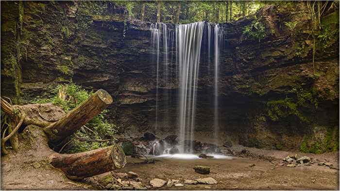 Der untere Hörschbach-Wasserfall