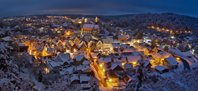 Veringenstadt zur blauen Stunde